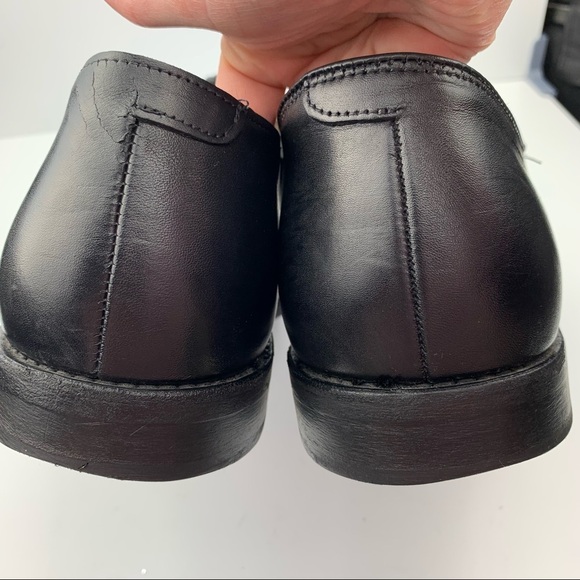 Allen Edmonds Hopkinson mens cap toe oxfords size 13 D black calfskin leather - Picture 7 of 14